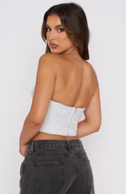 Shirts & Blouses | White Fox Boutique Canned Heat Bustier silver