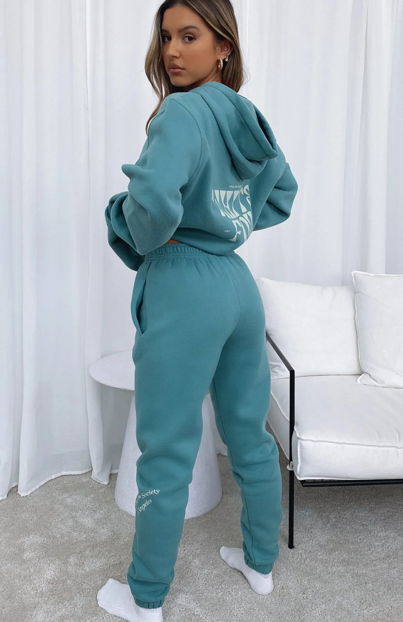Sweatpants | White Fox Boutique Can't Get Enough Sweatpants Teal green