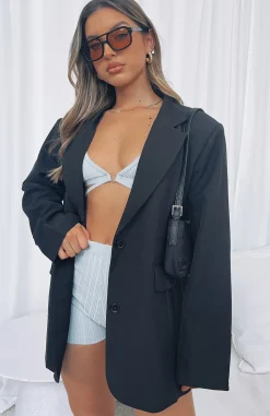 Jackets & Blazers | White Fox Boutique Catch Me Now Oversized Blazer black