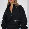 Jackets & Blazers | White Fox Boutique Caught Up With You Zip Front Sweater black