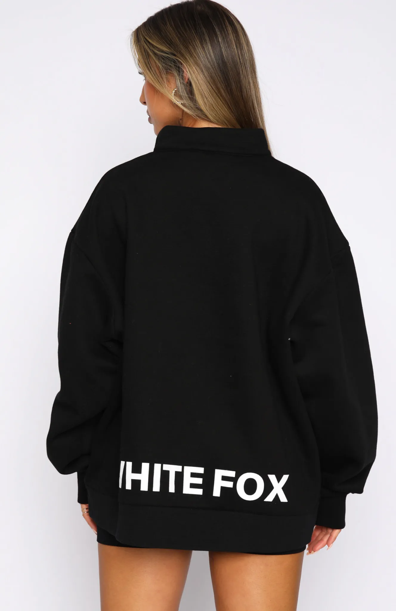 Jackets & Blazers | White Fox Boutique Caught Up With You Zip Front Sweater black