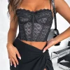 Shirts & Blouses | White Fox Boutique Chase Our Love Bustier Lace black