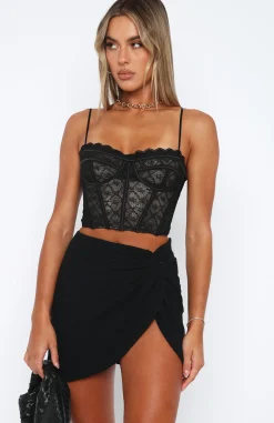 Shirts & Blouses | White Fox Boutique Chase Our Love Bustier Lace black