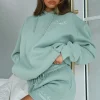 Shorts | White Fox Boutique Check It Out Lounge Shorts Sage green