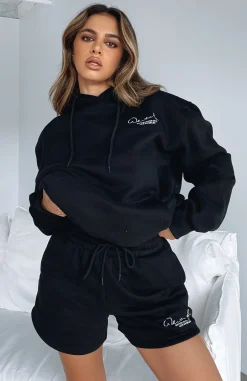 Shorts | White Fox Boutique Check It Out Lounge Shorts black