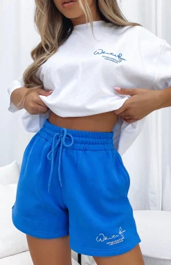 Shorts | White Fox Boutique Check It Out Lounge Shorts Electric blue