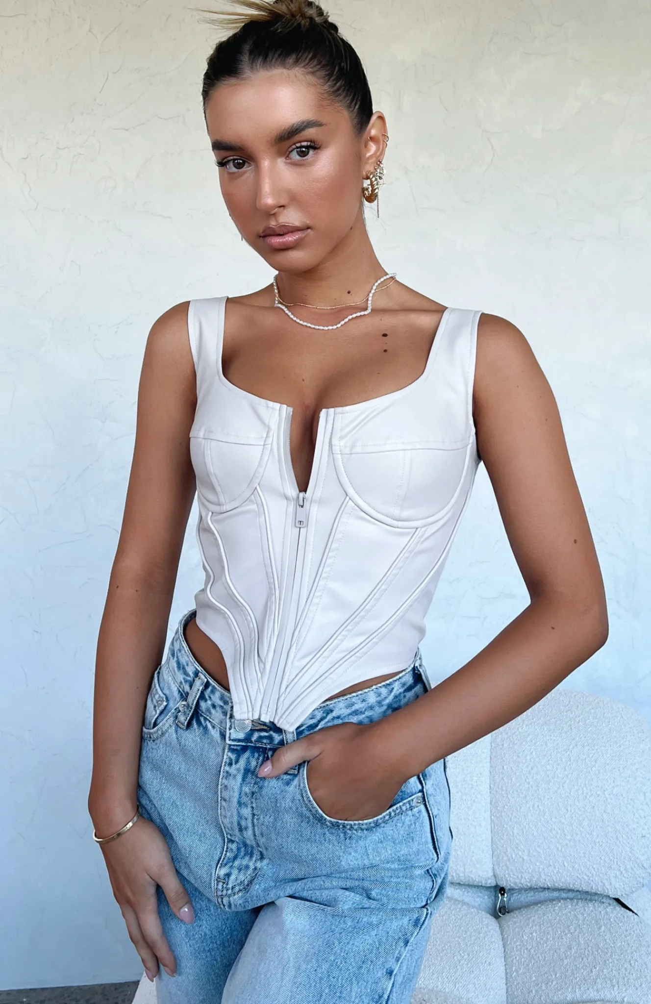 Shirts & Blouses | White Fox Boutique City Look Bustier Taupe nude