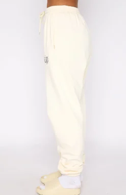 Sweatpants | White Fox Boutique Classic Sweatpants Cream white