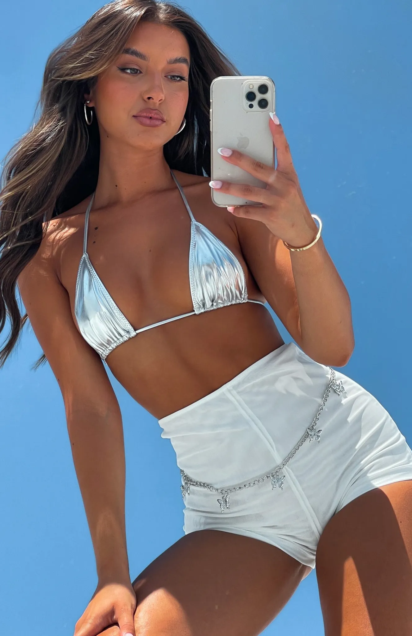 Jewellery | White Fox Boutique Claudia Butterfly Body Chain silver