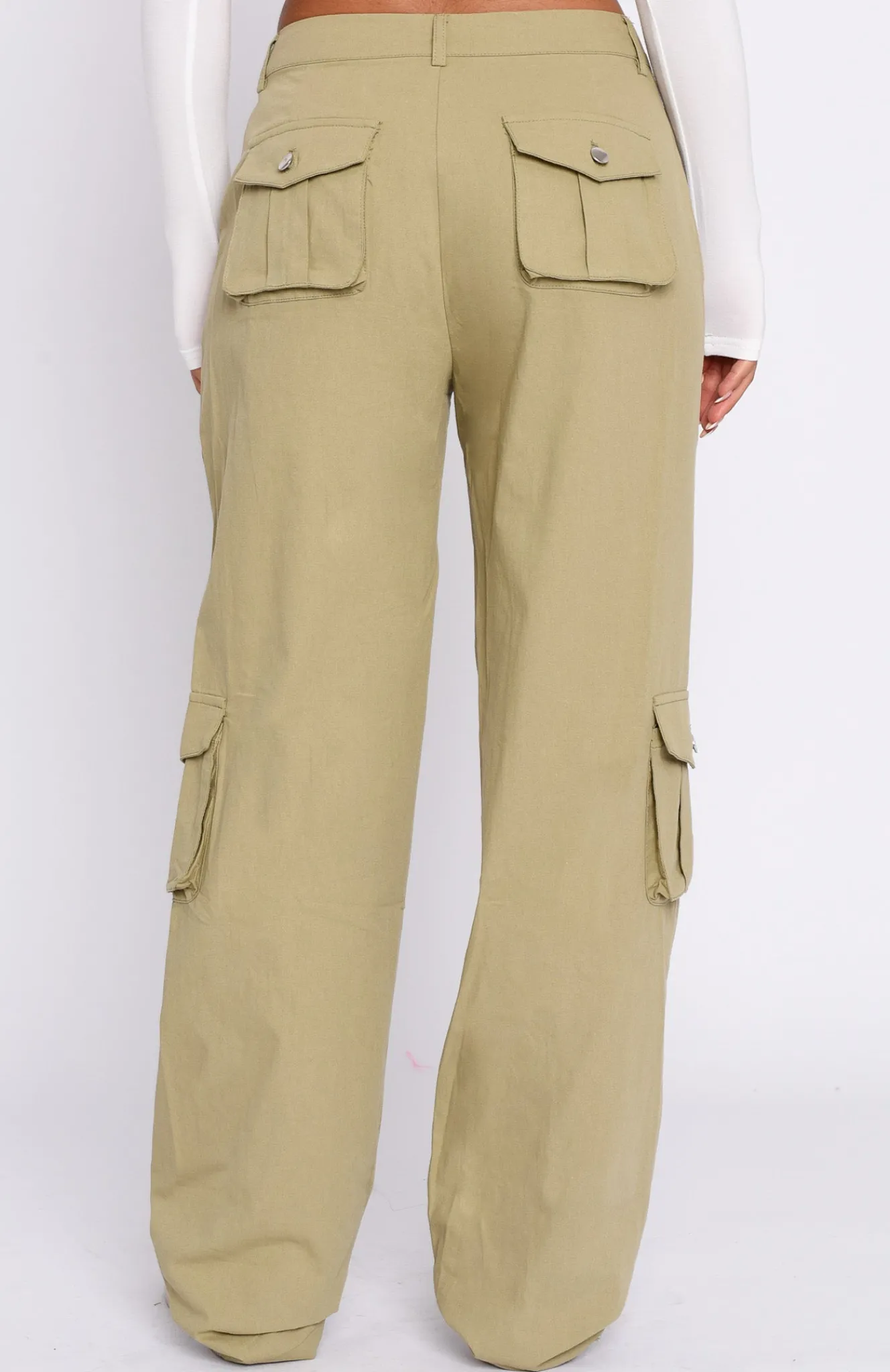 Pants | White Fox Boutique Clear My Mind Cargo Pants Khaki green