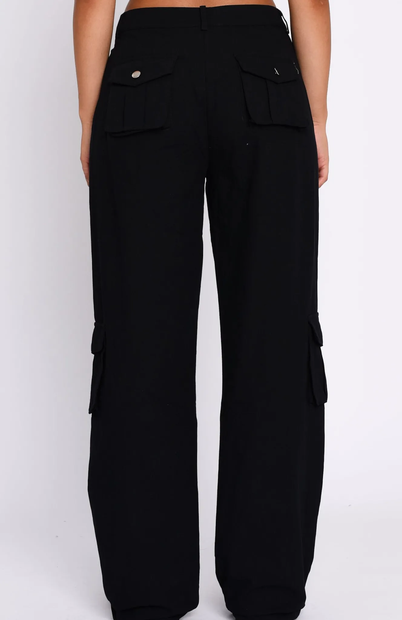 Pants | White Fox Boutique Clear My Mind Cargo Pants black