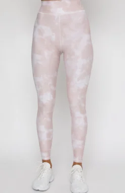 Leggings | White Fox Boutique Comfort Zone Leggings Dusty Tie Dye pink
