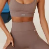 Sports Bras & Crops | White Fox Boutique Cool Off Seamless Sports Bra Cocoa brown