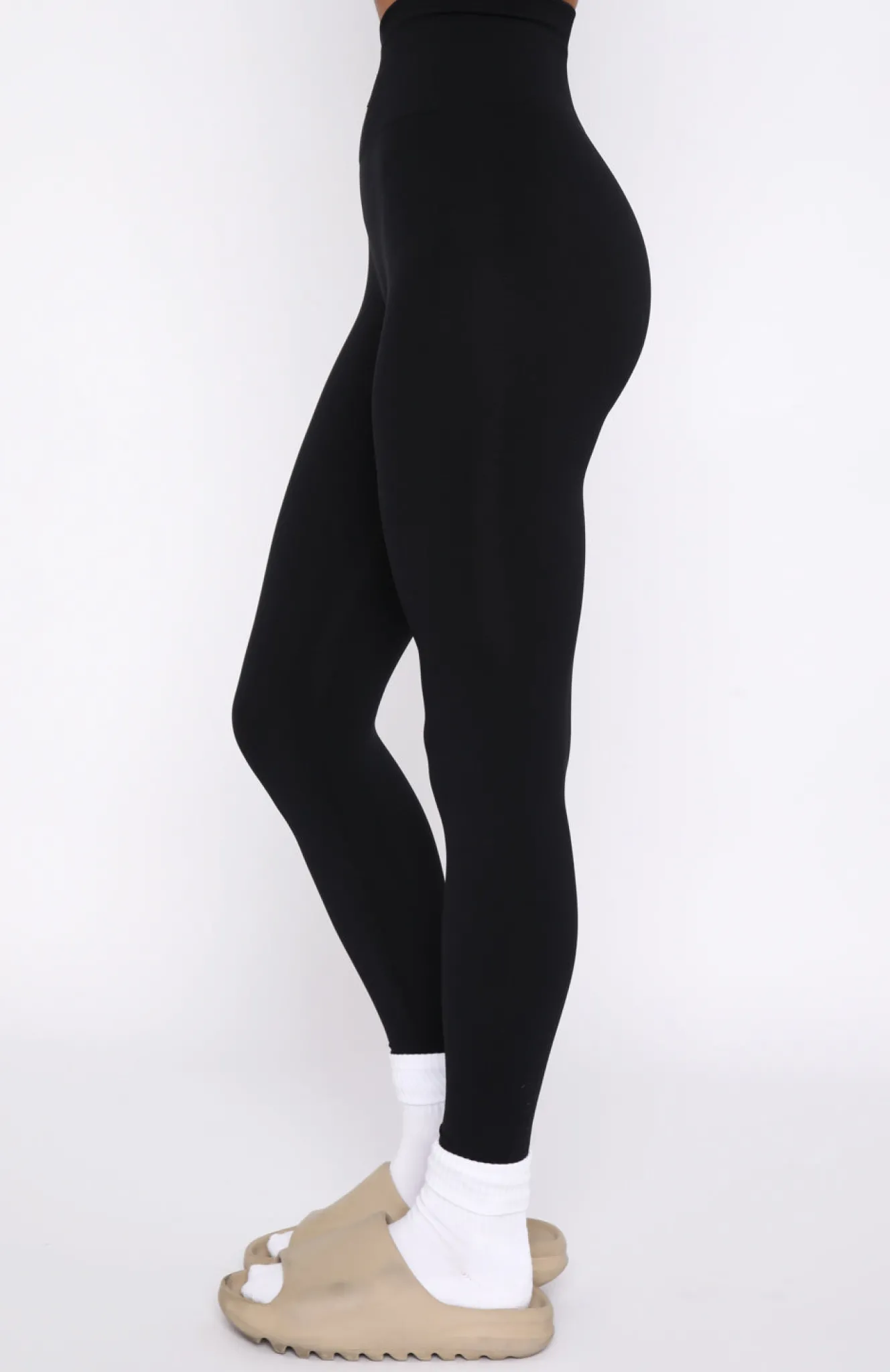 Leggings | White Fox Boutique Cross The Line Seamless High Waisted Leggings black