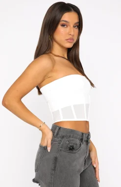 Shirts & Blouses | White Fox Boutique Crossed My Mind Corset Crop white