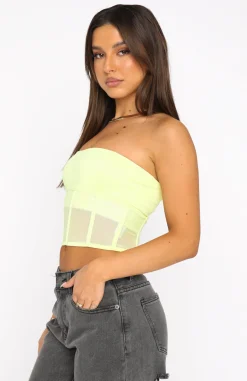 Shirts & Blouses | White Fox Boutique Crossed My Mind Corset Crop Pistachio green