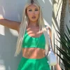 Shorts | White Fox Boutique Cut It Out Booty Shorts green