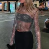 Shirts & Blouses | White Fox Boutique Day And Night Long Sleeve Crop black