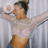 Shirts & Blouses | White Fox Boutique Day And Night Long Sleeve Crop white