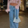 Shirts & Blouses | White Fox Boutique Day And Night Long Sleeve Crop Baby pink