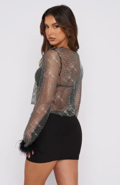 Shirts & Blouses | White Fox Boutique Day And Night Long Sleeve Crop black