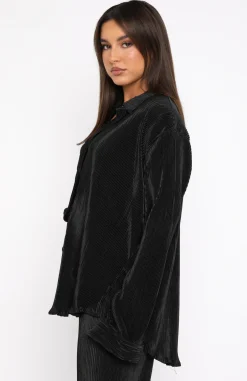 Shirts & Blouses | White Fox Boutique Destined For You Long Sleeve Shirt black