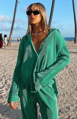 Shirts & Blouses | White Fox Boutique Destined For You Long Sleeve Shirt green