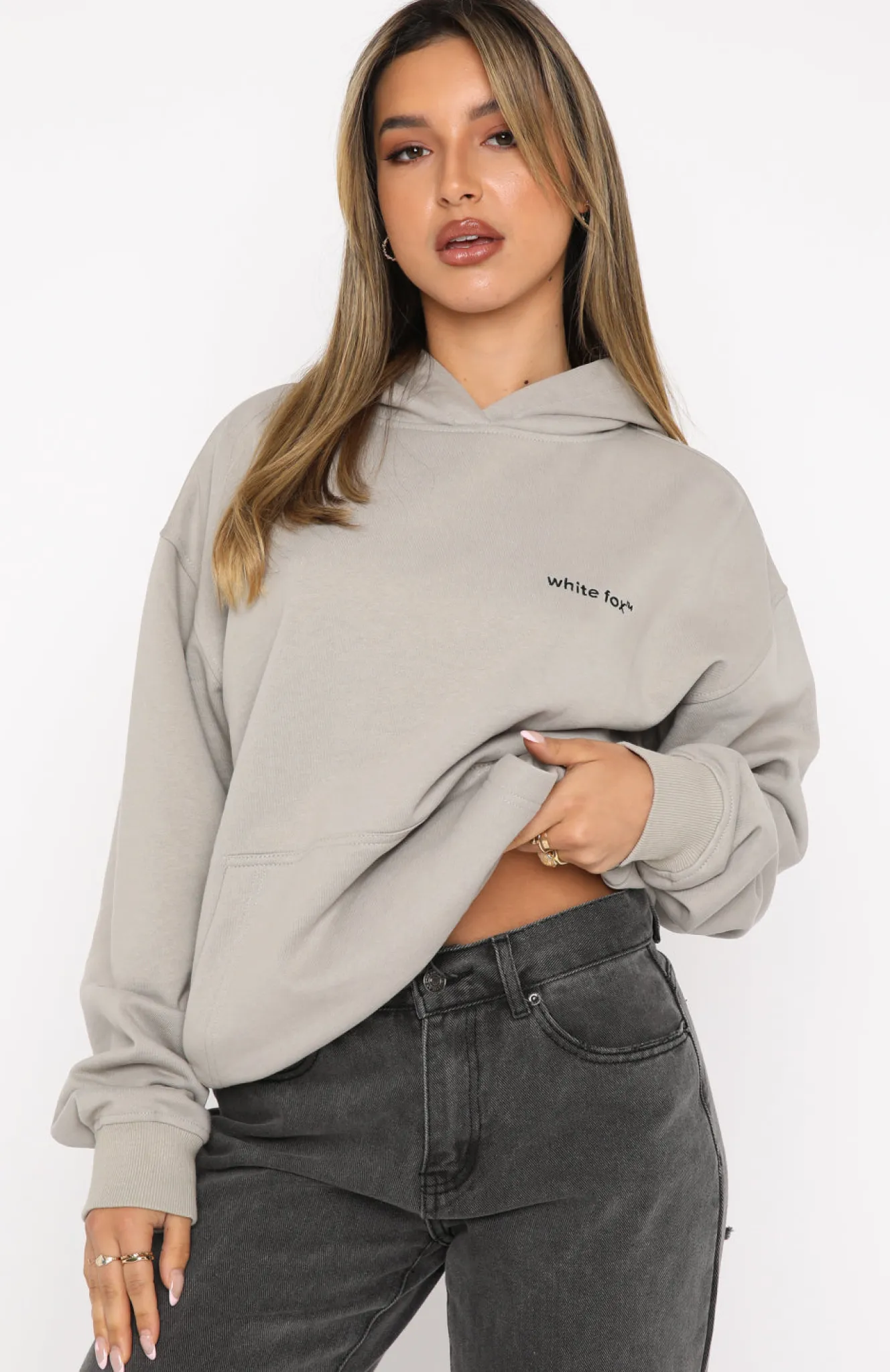Jackets & Blazers | White Fox Boutique Do What It Takes Hoodie Mushroom grey