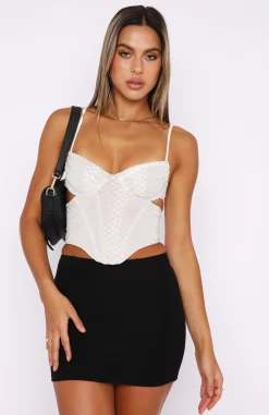 Shirts & Blouses | White Fox Boutique Don't Matter Bustier white