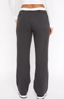 Pants | White Fox Boutique Don't Mess Around Pants Charcoal grey
