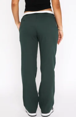 Pants | White Fox Boutique Don't Mess Around Pants Forest green