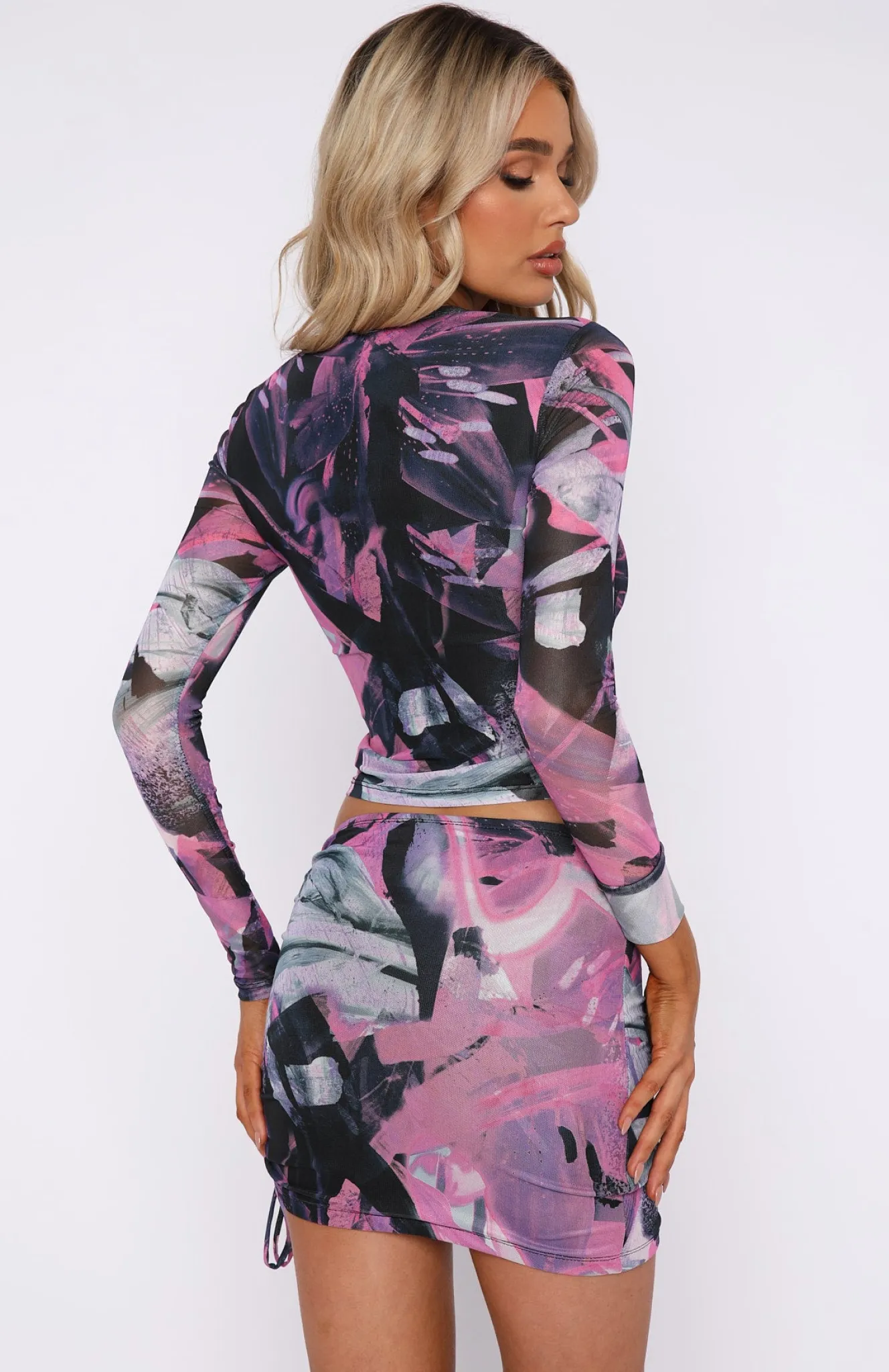Shirts & Blouses | White Fox Boutique Dream Lover Long Sleeve Mesh Top Flash pink