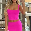 Restocked | White Fox Boutique Dynasty Mini Skirt Hot pink