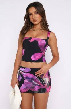 Restocked | White Fox Boutique Dynasty Mini Skirt Haze purple