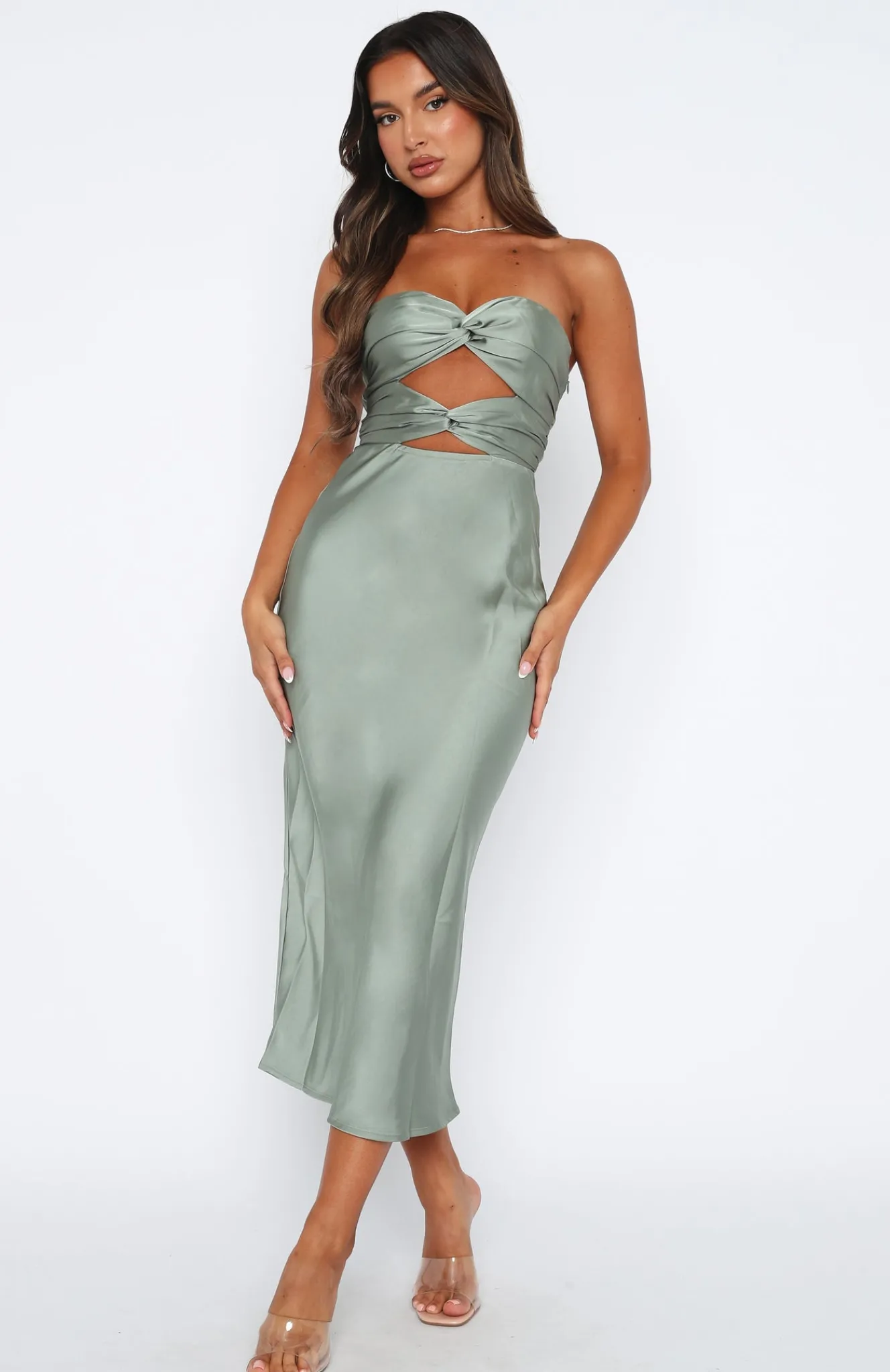 Formal Dresses | White Fox Boutique Elysium Midi Dress Sage green