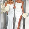 Formal Dresses | White Fox Boutique Endless Nights Satin Maxi Dress Ivory white