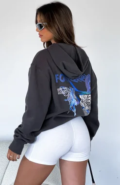 Jackets & Blazers | White Fox Boutique Enter The Dream Oversized Hoodie Charcoal grey