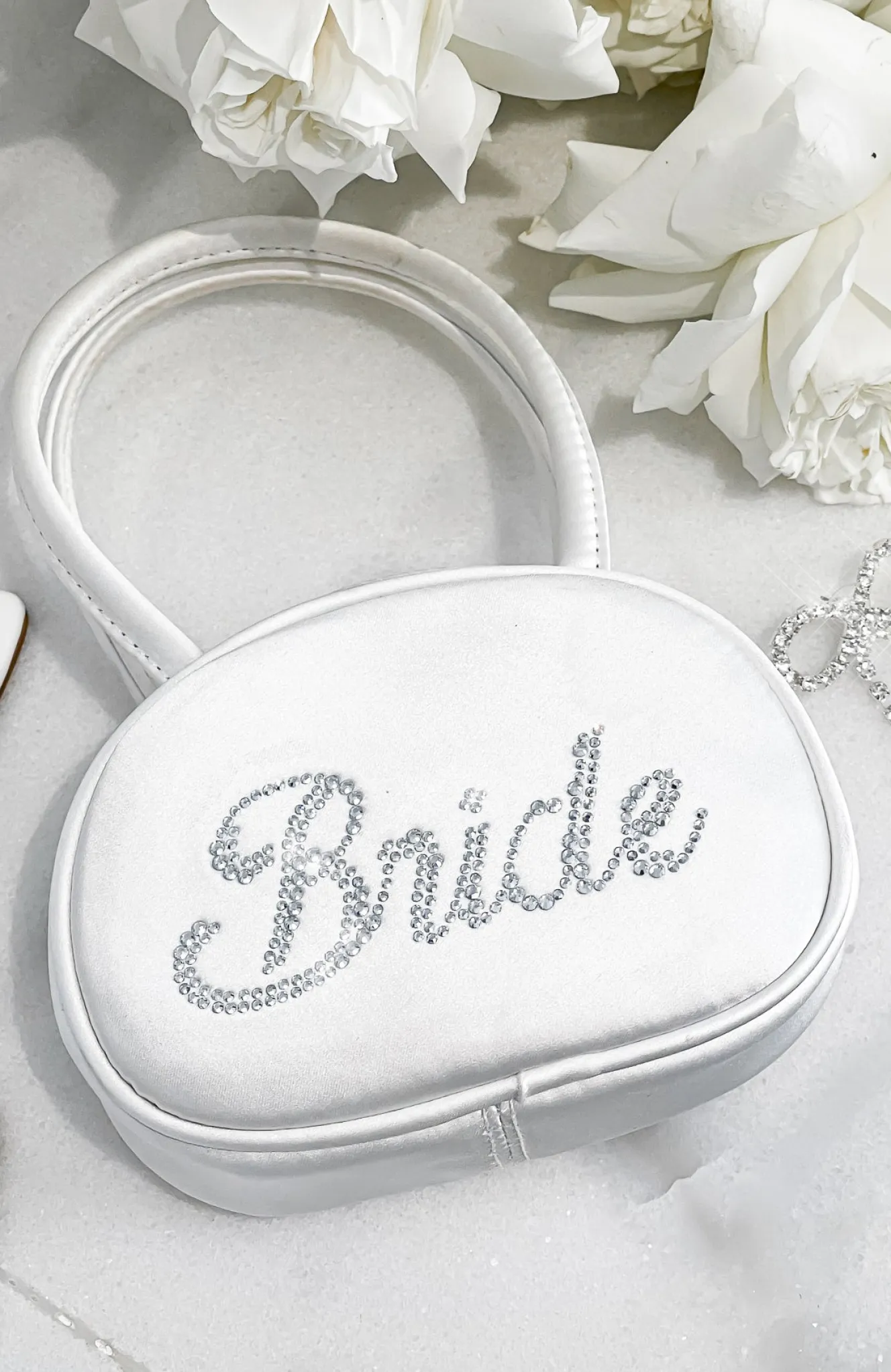Bags | White Fox Boutique Eternity Bride Diamante Bag white