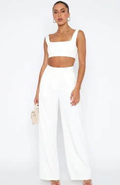 Pants | White Fox Boutique Everything You Are Set white