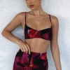 Shirts & Blouses | White Fox Boutique Executive Crop Flame Print pink