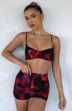 Shirts & Blouses | White Fox Boutique Executive Crop Flame Print pink