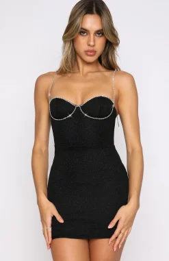 Restocked | White Fox Boutique Eyes On Us Mini Dress black