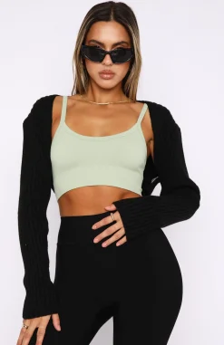 Shirts & Blouses | White Fox Boutique Fancy That Seamless Crop Sage green