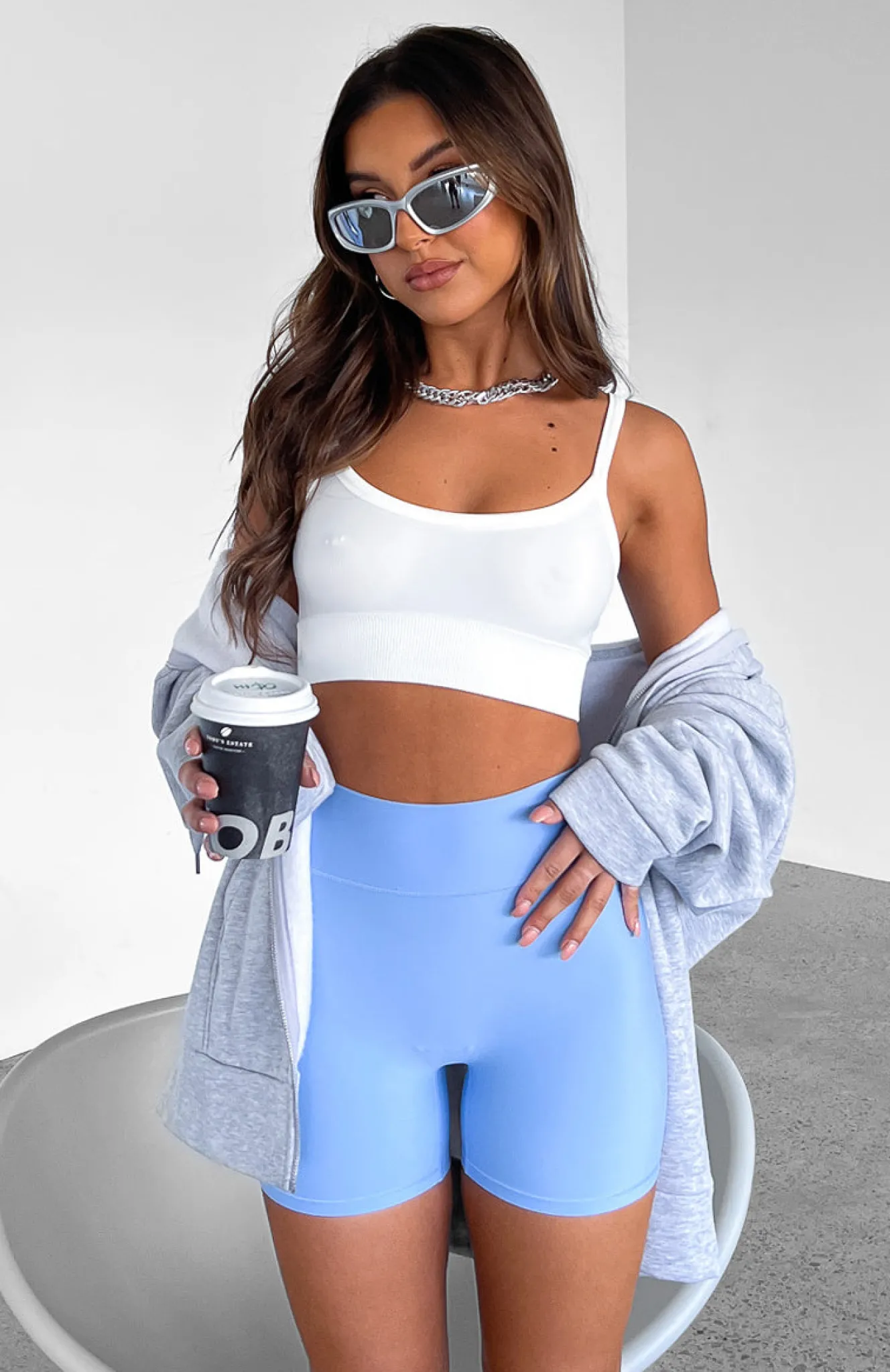 Shirts & Blouses | White Fox Boutique Fancy That Seamless Crop white