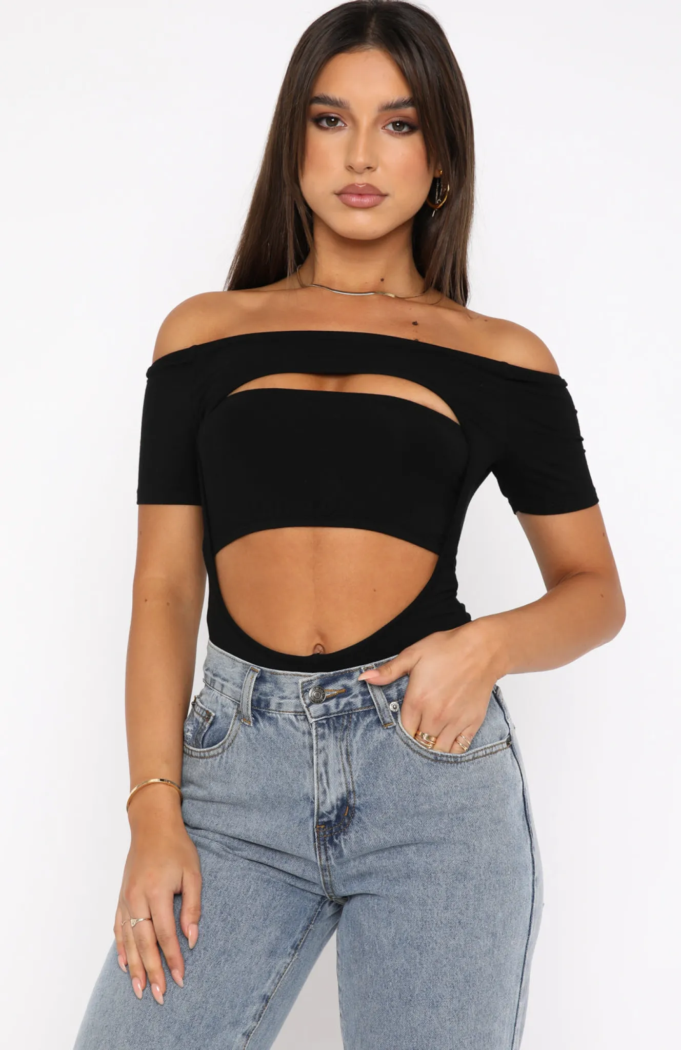 Shirts & Blouses | White Fox Boutique Fashion Club Bodysuit black
