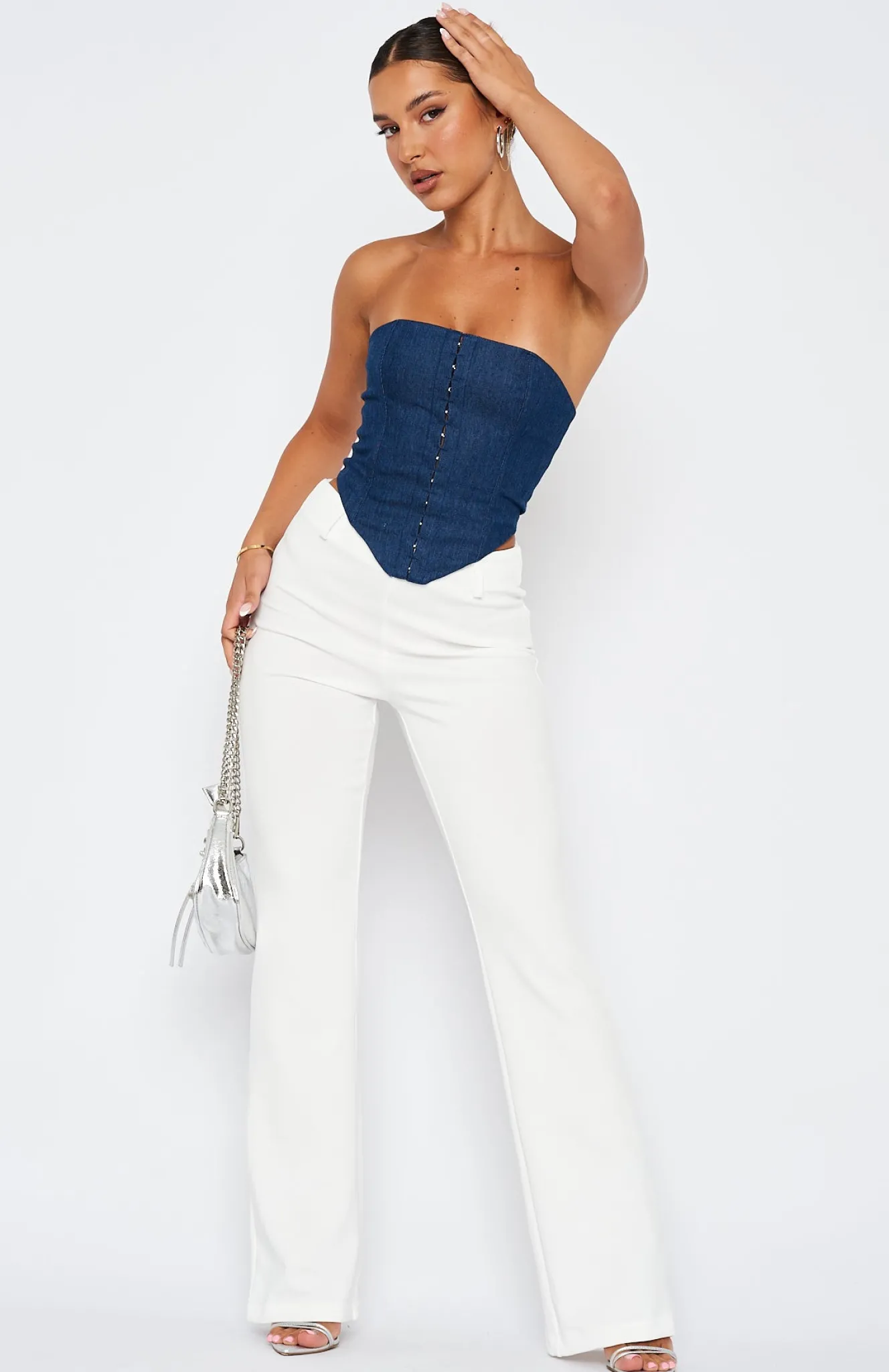Pants | White Fox Boutique Fearless Pants white