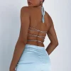 Shirts & Blouses | White Fox Boutique Feeling My Best Satin Crop blue