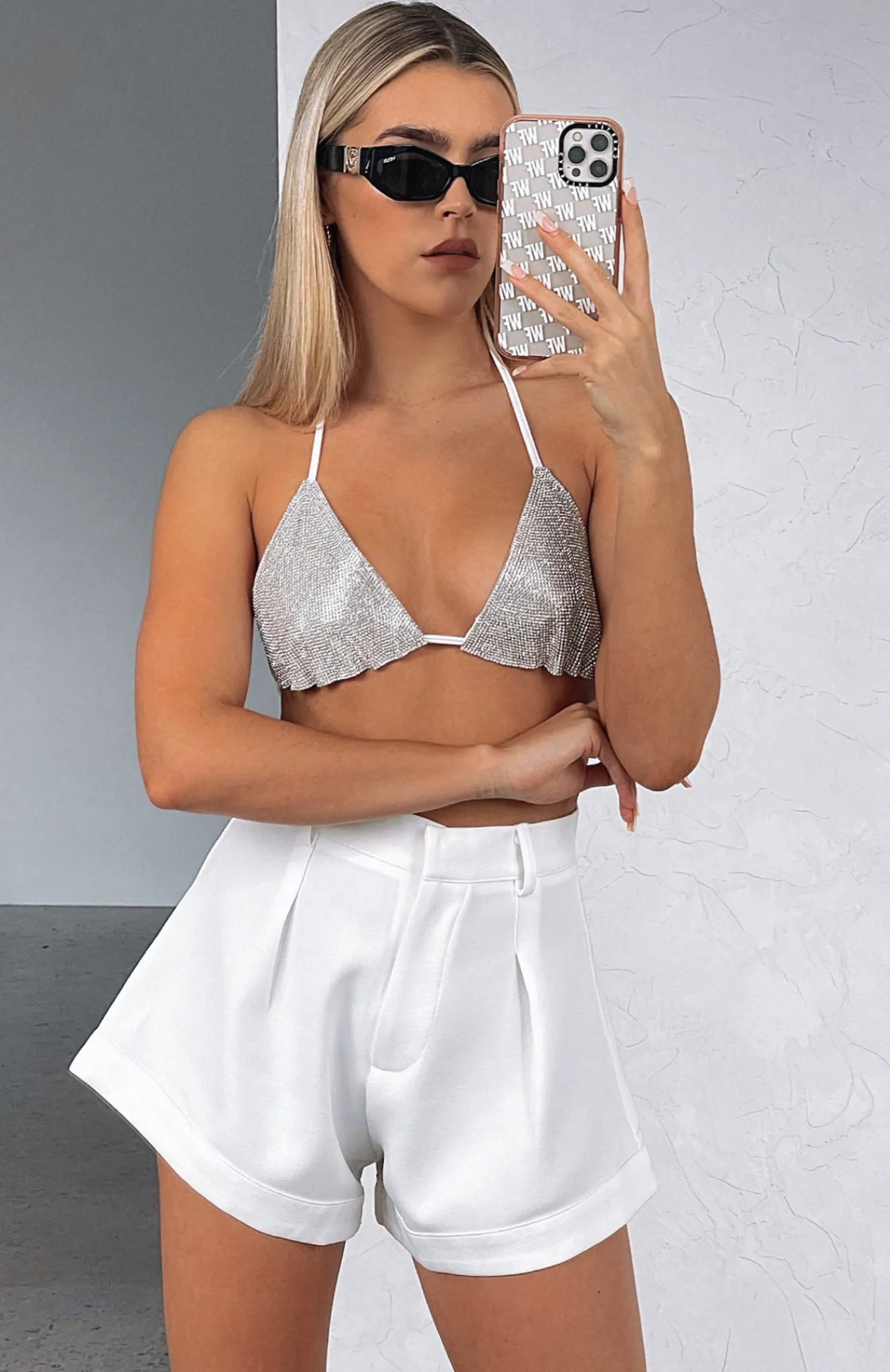 Shirts & Blouses | White Fox Boutique Fierceful Crop silver