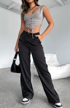 Restocked | White Fox Boutique First Glimpse Pants black
