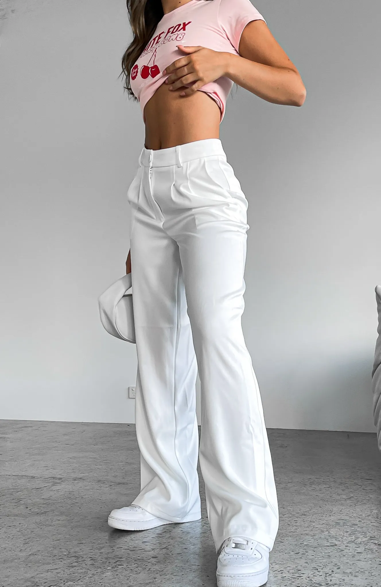 Pants | White Fox Boutique First Glimpse Pants white